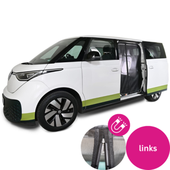VanQuito Moskitonetz für VW ID BUZZ Schiebetür kurzer Radstand links Magnetreißverschluss